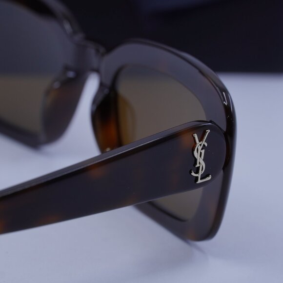 Saint Laurent SLM130 004 Rectangle Sunglasses - Havana/Nicotine - Picture 11 of 11